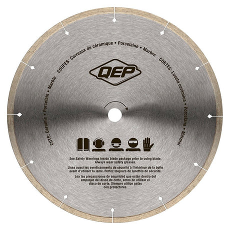 QEP Black Widow 6-1008BW Blade, 10 in Dia, 5/8 in Arbor, Thin Rim