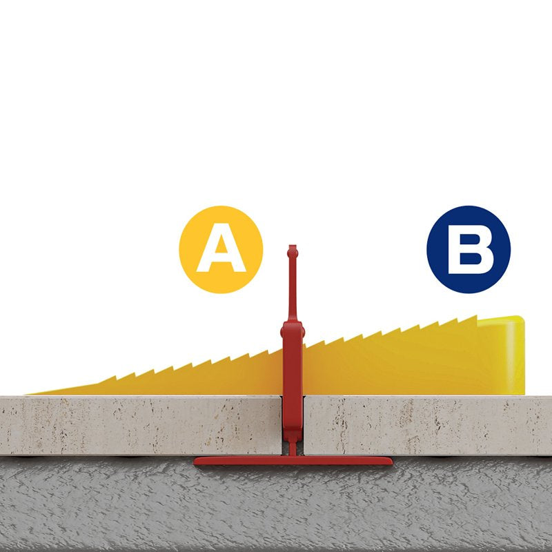 QEP Lash 99727 Leveling Wedge, 2 in Thick, Plastic, Yellow