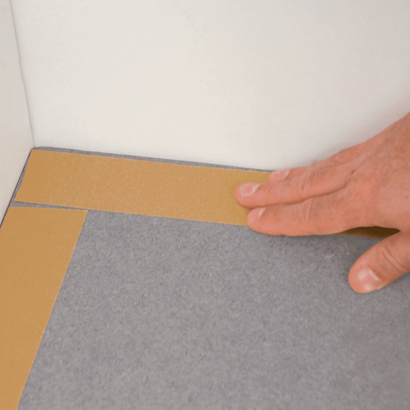 Roberts 50-550 Carpet Installation Tape, 75 ft L, 1-7/8 in W, Brown