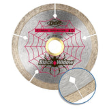 QEP Black Widow 6-4008BW Blade, 4 in Dia, 5/8 in, 20 mm, 7/8 in Arbor, Thin Rim