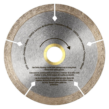 QEP Black Widow 6-4008BW Blade, 4 in Dia, 5/8 in, 20 mm, 7/8 in Arbor, Thin Rim