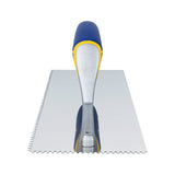 QEP 49917-12 Trowel, 11 in L, 4-1/2 in W, V-Notch Notch, Contoured, Cushioned Grip Handle