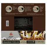 Pine Mountain Crackling Fire Log 3 hr 6 pk