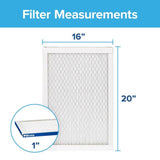 Filtrete 16 in. W X 20 in. H X 1 in. Polypropylene 2200 MPR Pleated Allergen Air Filter 1 pk, Pack of 4