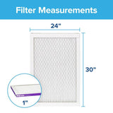 Filtrete 24 in. W X 30 in. H X 1 in. D 1500 MPR Pleated Air Filter 1 pk, Pack of 4