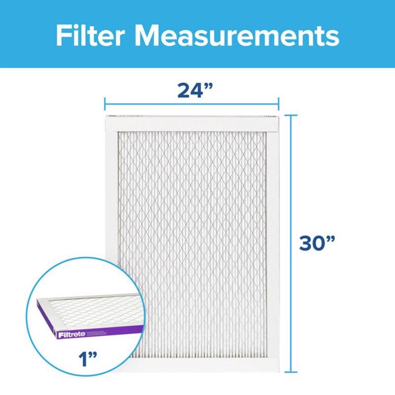 Filtrete 24 in. W X 30 in. H X 1 in. D 1500 MPR Pleated Air Filter 1 pk, Pack of 4