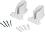 ClosetMaid 71926 Wall Bracket, Resin, White, Includes: (2) Wall Brackets, (4) #8 Screws, (4) Anchors