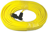 PowerZone OR500835 Extension Cord, 12 AWG Cable, 100 ft L, 125 V, Yellow