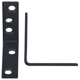 Hampton 2 in. H X 5/8 in. W X 2 in. D Black Steel Inside L Corner Brace, Pack of 25