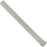 National Hardware N248-047 Strap Hinge, 1/4 in Thick Leaf, 24 in L x 2 in W, Steel, Zinc, 240 lb