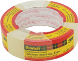 Scotch 20501.5 Masking Tape, 60.1 yd L, 1-1/2 in W, Paper Backing, Beige