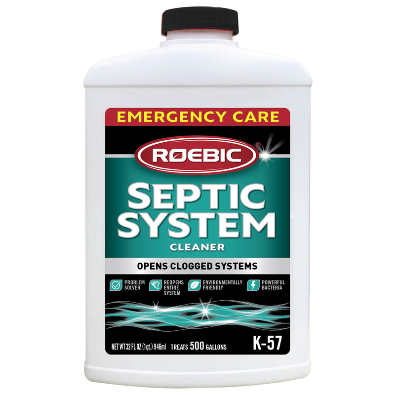 Roebic Liquid Septic System Cleaner 32 oz oz, Pack of 4