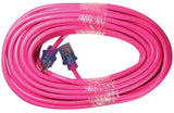 PowerZone ORN513833 Extension Cord, 12 AWG Cable, 80 ft L, 15 A, 125 V, Neon Pink