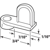 Prime-Line 928-5677 Window Screen Clip, Clear Zinc, Pack of 6