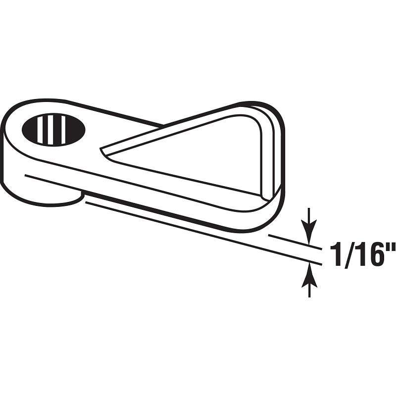 Prime-Line 341-0446 Window Screen Clip, Plastic, Gray, Pack of 6