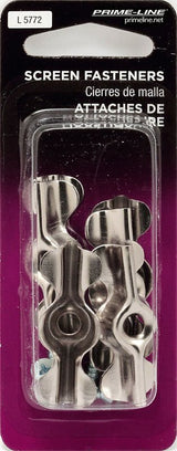 Prime-Line 796-7300 Double Wing Clip, Steel, Pack of 6