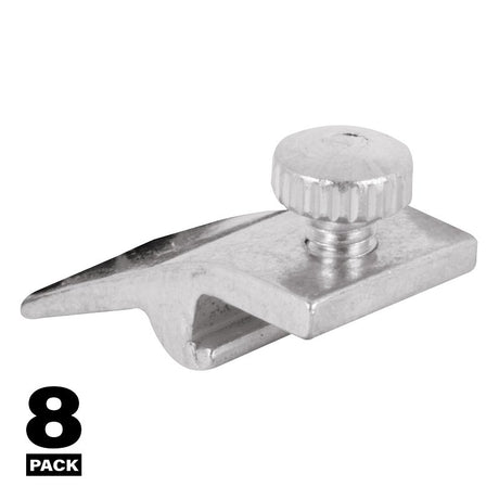 Prime-Line 426-6367 Window Screen Clip, Aluminum, Mill, White, Pack of 6