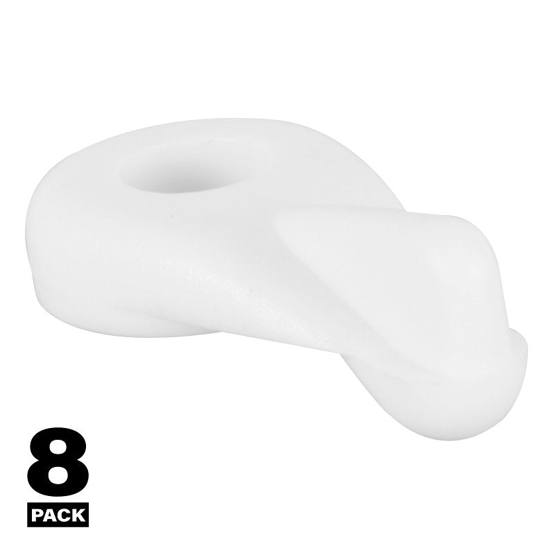 Prime-Line 908-6570 Storm Door Panel Clip, Plastic, Off-White, Pack of 6