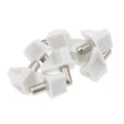 Prime-Line 698-9735 Shelf Support Peg, 15 lb, Metal/Plastic, White, Pack of 6