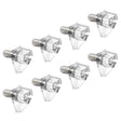 Prime-Line 959-8814 Shelf Support Peg 15 lb, Metal/Plastic, Clear, Pack of 6
