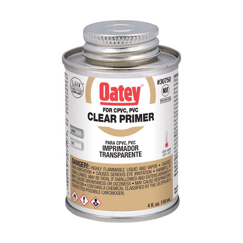 Oatey 30750 Primer, Liquid, Clear, 4 oz