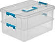 Sterilite 14228604 Tray Organizer, Clear, 14-3/8 in L, 10-3/4 in W, 7-3/4 in H, Pack of 4