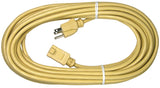 PowerZone OR884628 Extension Cord, 16 AWG Cable, 40 ft L, 125 V, Beige