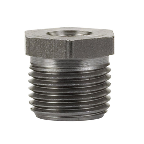 Billco Corporation 3/8 in. MPT X 1/4 in. D MPT Black Steel 0.5 in. L Hex Bushing, Pack of 5