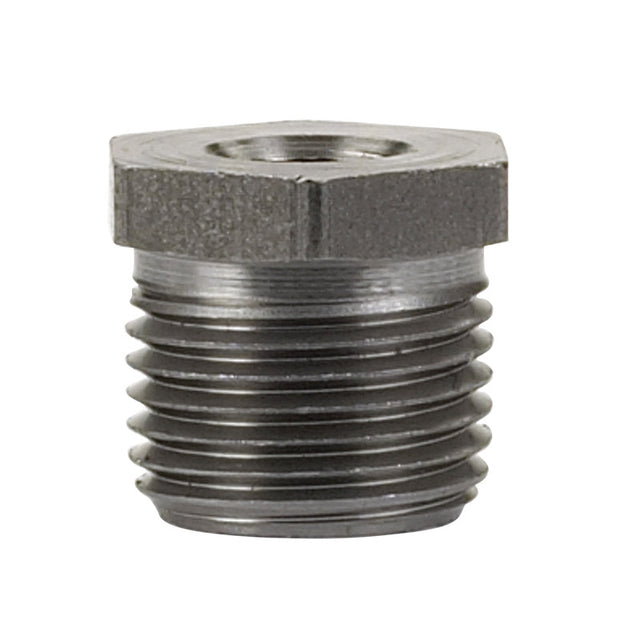 Billco Corporation 3/8 in. MPT X 1/4 in. D MPT Black Steel 0.5 in. L Hex Bushing, Pack of 5