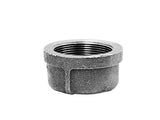Anvil 1 in. FPT Black Malleable Iron Cap