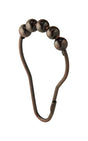 iDesign Bronze Silver Steel Shower Curtain Rings 12 pk, Pack of 6