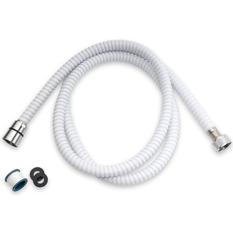 Whedon SuperFlex White PVC 59 in. Shower Hose