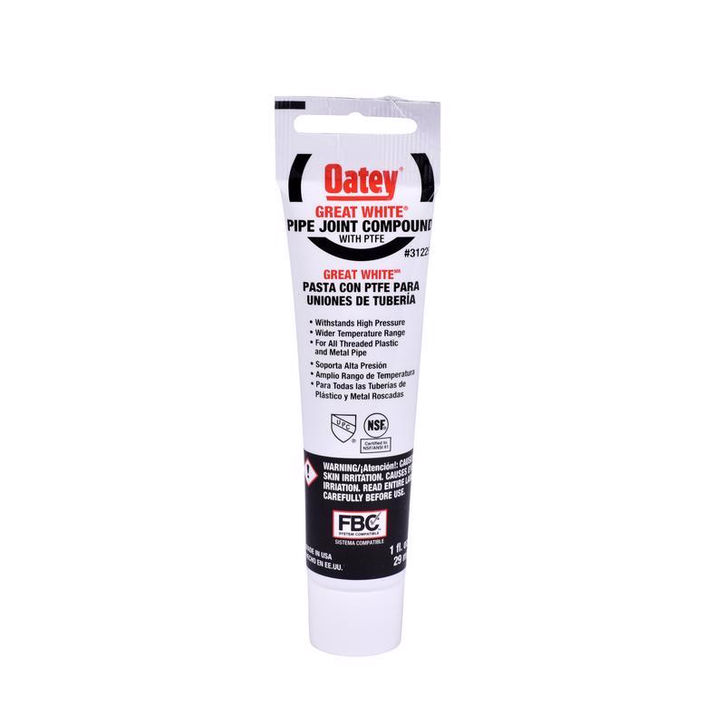 Oatey Great White White Pipe Joint Compound 1 oz, Pack of 12