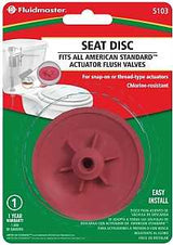 Fluidmaster 5103 Seat Disc, Rubber, Red, For: American Standard Actuator Flush Valves