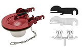 Fluidmaster 513A-016-P4 Toilet Flapper, Specifications: Adjustable, Chlorine-Resistant, Universal Type, Rubber/Silicone