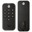 Yale Code Series YED210-NR-BSP Keypad Lock, Grade 3 Grade, Keyed Different Key, Metal, Black Suede, KW1 Keyway