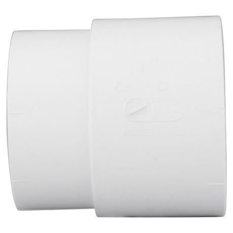 Charlotte Pipe 4 in. Hub X 4 in. D Hub PVC Pipe Adapter 1 pk