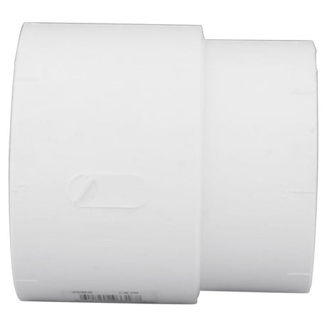 Charlotte Pipe 4 in. Hub X 4 in. D Hub PVC Pipe Adapter 1 pk