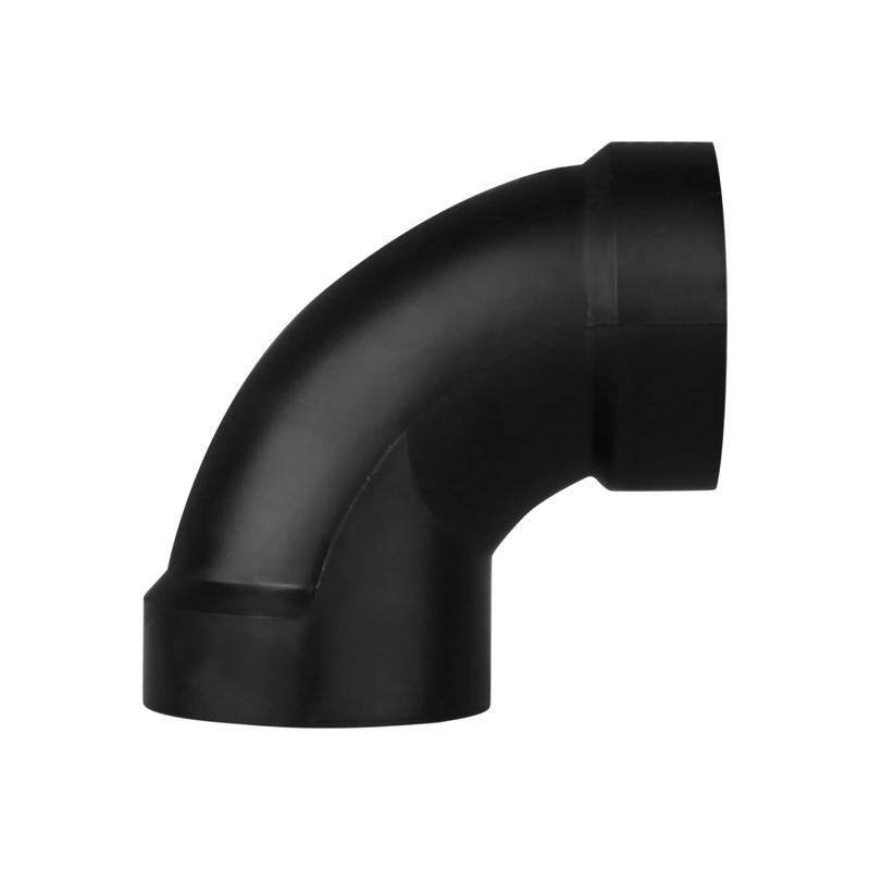 Charlotte Pipe 2 in. Hub X 2 in. D Hub ABS 90 Degree Elbow