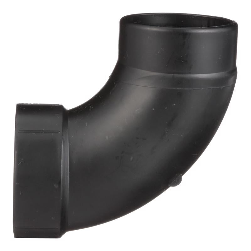 Charlotte Pipe 2 in. Hub X 2 in. D Spigot ABS 90 Degree Elbow