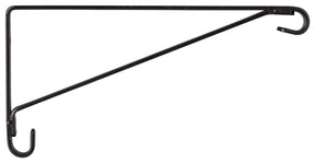 Landscapers Select GB0233L Plant Bracket, 8-1/2 L, Steel, Black, Wall Mount Mounting