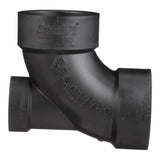 Charlotte Pipe 3 in. Hub X 3 in. D Hub ABS 90 Degree Elbow