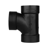 Charlotte Pipe 2 in. Hub X 2 in. D Hub ABS Sanitary Tee
