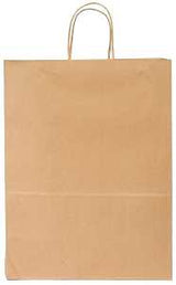 Duro Bag Dubl Life 87124 Shopping Bag, 10 in L, 5 in W, 13 in H, Kraft Paper, Brown