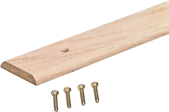 M-D 85621 Seam Binder, 36 in L, 1-3/4 in W, Hardwood, Unfinished, Pack of 6