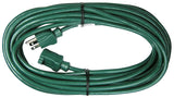 PowerZone OR880628 Extension Cord, 16 AWG Cable, 40 ft L, 125 V, Green