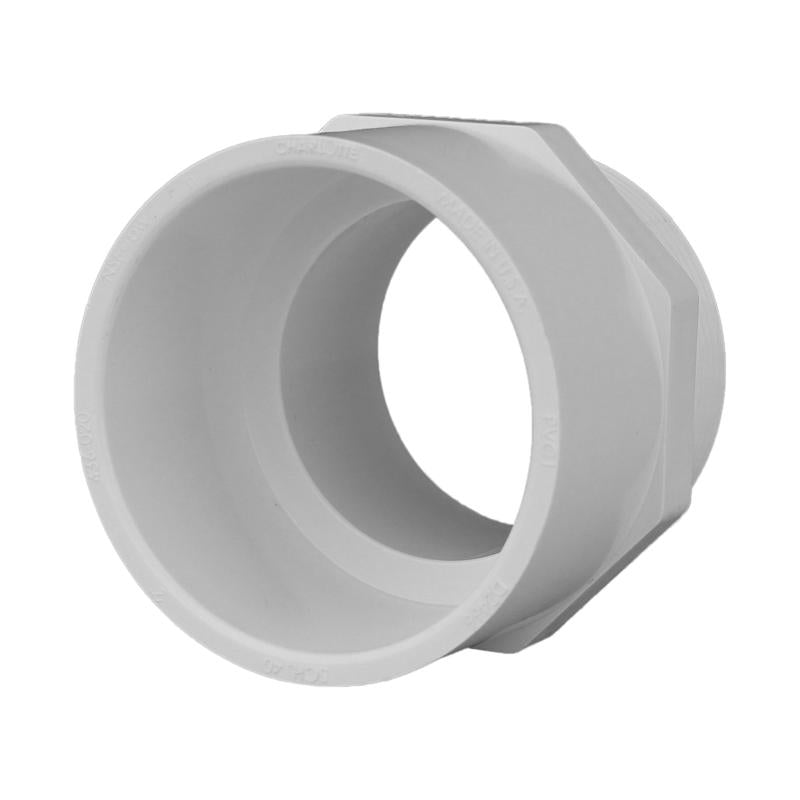 Charlotte Pipe Schedule 40 1 in. Slip X 1 in. D MPT PVC Pipe Adapter 10 pk