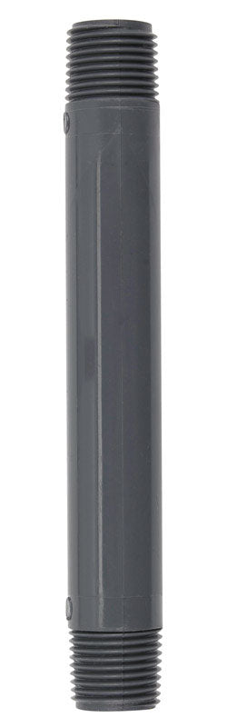 B&K Schedule 80 1/2 in. MIP X 1/2 in. D MIP PVC 6 in. Nipple 1 pk, Pack of 10
