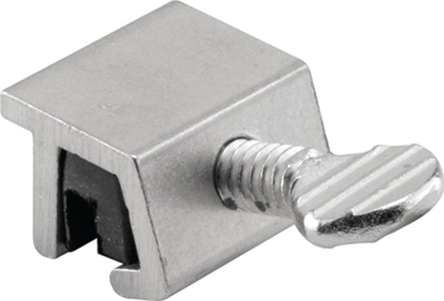 Prime-Line U 10551 Sliding Window Lock, 7/16 in L x 1/4 in W Backplate, Aluminum, Mill