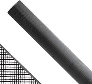 Adfors FCS9208-M Window Screen, 100 ft L, 72 in W, Aluminum, Black